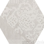 210.577.00000.003 _ gaya white hexagon 6eck I _ feinsteinzeug keramik fliesen platten _ white ivory weiss