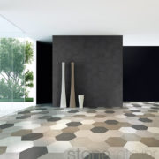 211.116.00000.000 _ Lobos Dekor Impr IIIII _ feinsteinzeug keramik fliesen platten _ esagona 5 farben und nero dekor mix