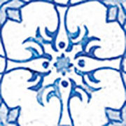211.131.00000.009 _ Rugen Dekor 22×22 _ feinsteinzeug keramik fliesen platten _ dekorplatte bluemix blaugemischt