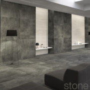 211.252.00000.000 _ Oland Black Impr II _ feinsteinzeug keramik fliesen platten _ steinoptik black grau
