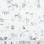 211.853.00000.002 _ Sagir White-Silver 30.1×31.1 _ feinsteinzeug keramik fliesen platten _ klassisch white-grey weiss-grau